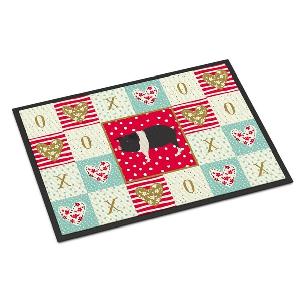 Carolines Treasures 24 x 36 in. Hampshire Pig Love Indoor or Outdoor Mat CK5366JMAT - main